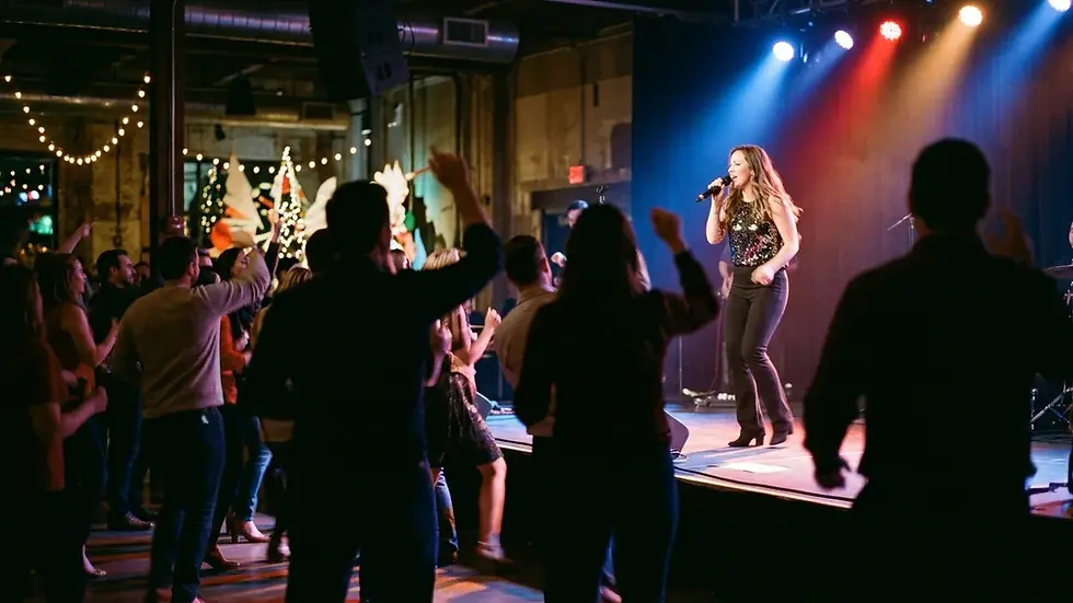 holiday seasonal party entertainment Austin live band vocalist corporate event