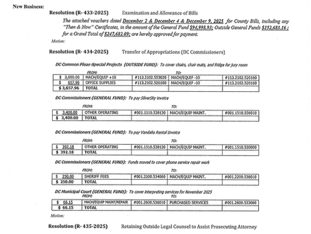 Session Agenda-Tuesday, December 9, 2025
