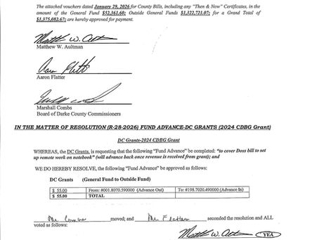 Session Minutes - Thursday, January 29, 2026