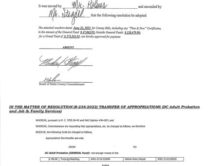 Session Minutes - Thursday, June 23, 2022