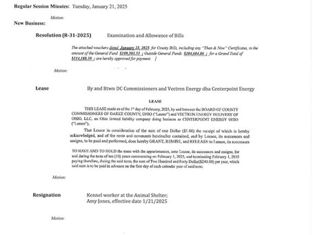 Session Agenda-Thursday, January 23, 2025