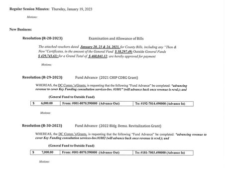 Session Agenda - Tuesday, January 24, 2023 (FINAL)