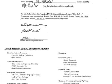 Session Minutes - Thursday, April 4, 2024