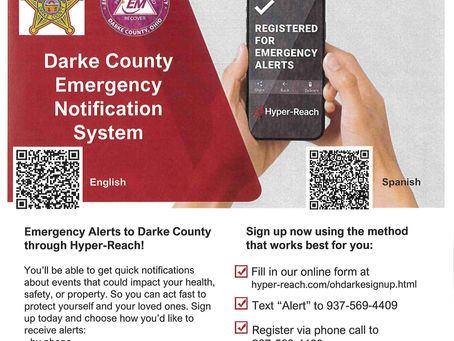 **Sign-up for Darke County Emergency Notification System**