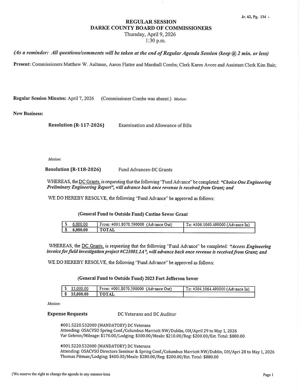 Session Agenda-Thursday, April 9, 2026 