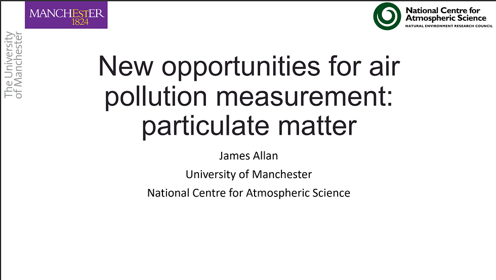 New opportunities for air pollution measurement: particulate matter