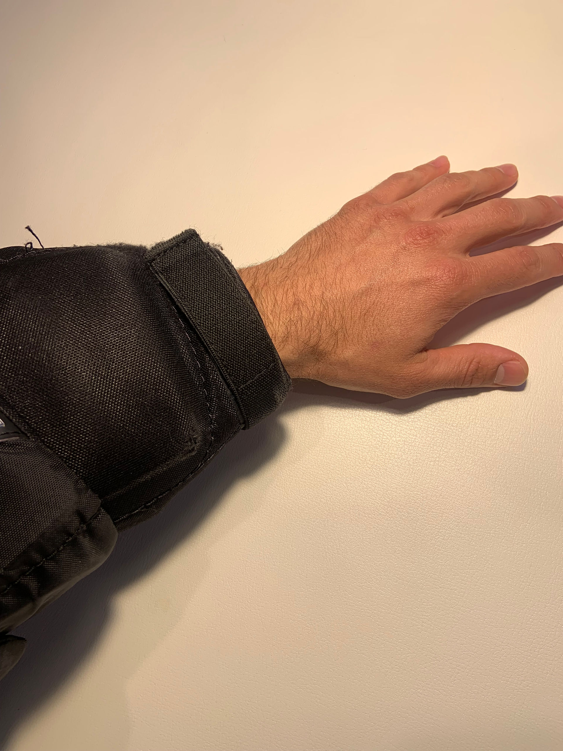 1-2" above wrist, good!