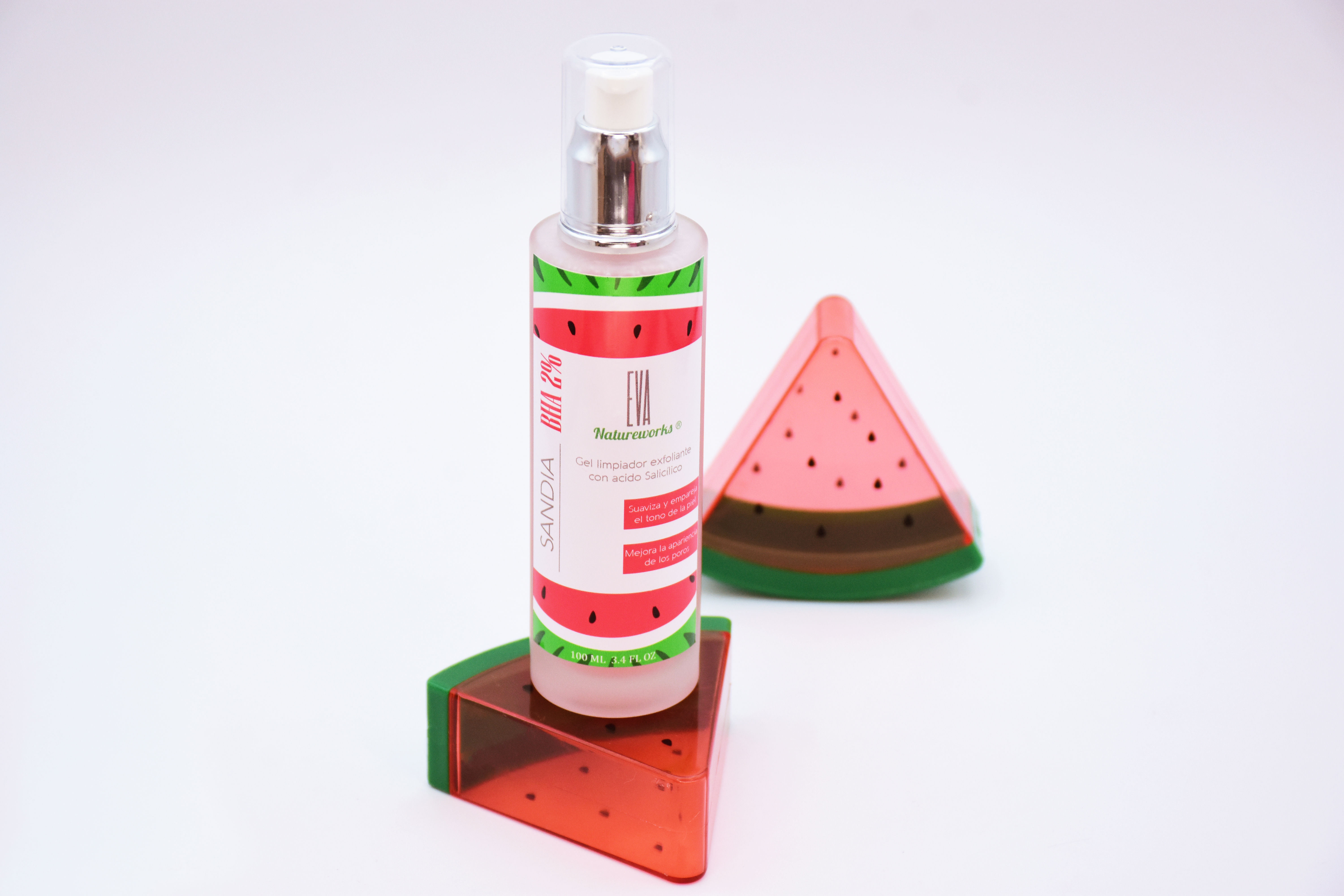 Gel limpiador B.H.A con extracto de sandía 100 ml