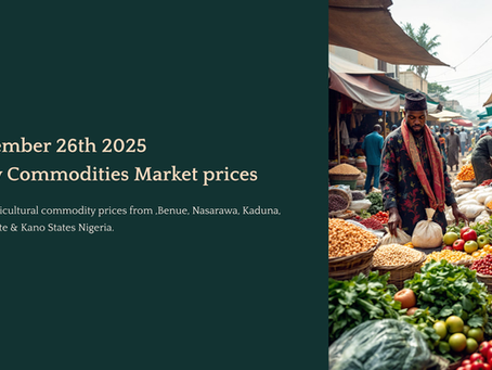 November 26th 2025 Daily Commodities Market prices