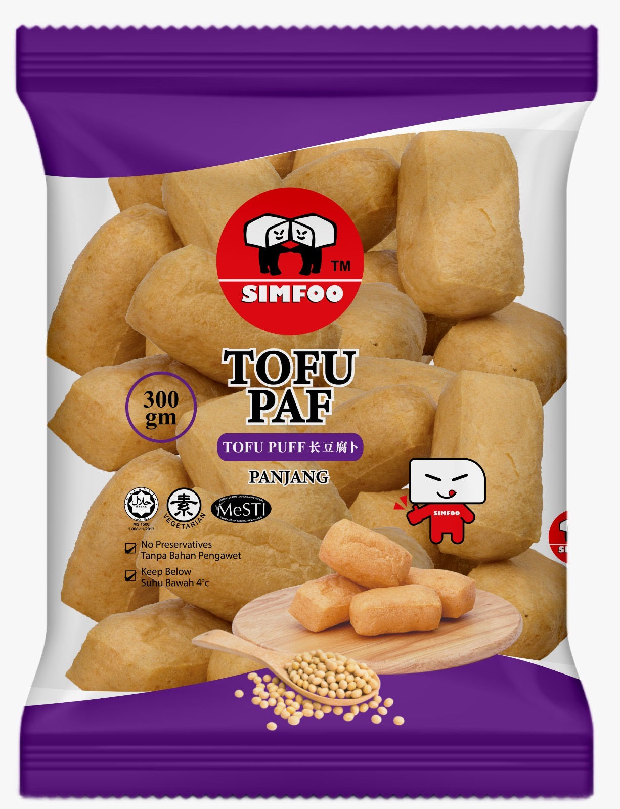 Simfoo Tofu Paf Panjang 300g
