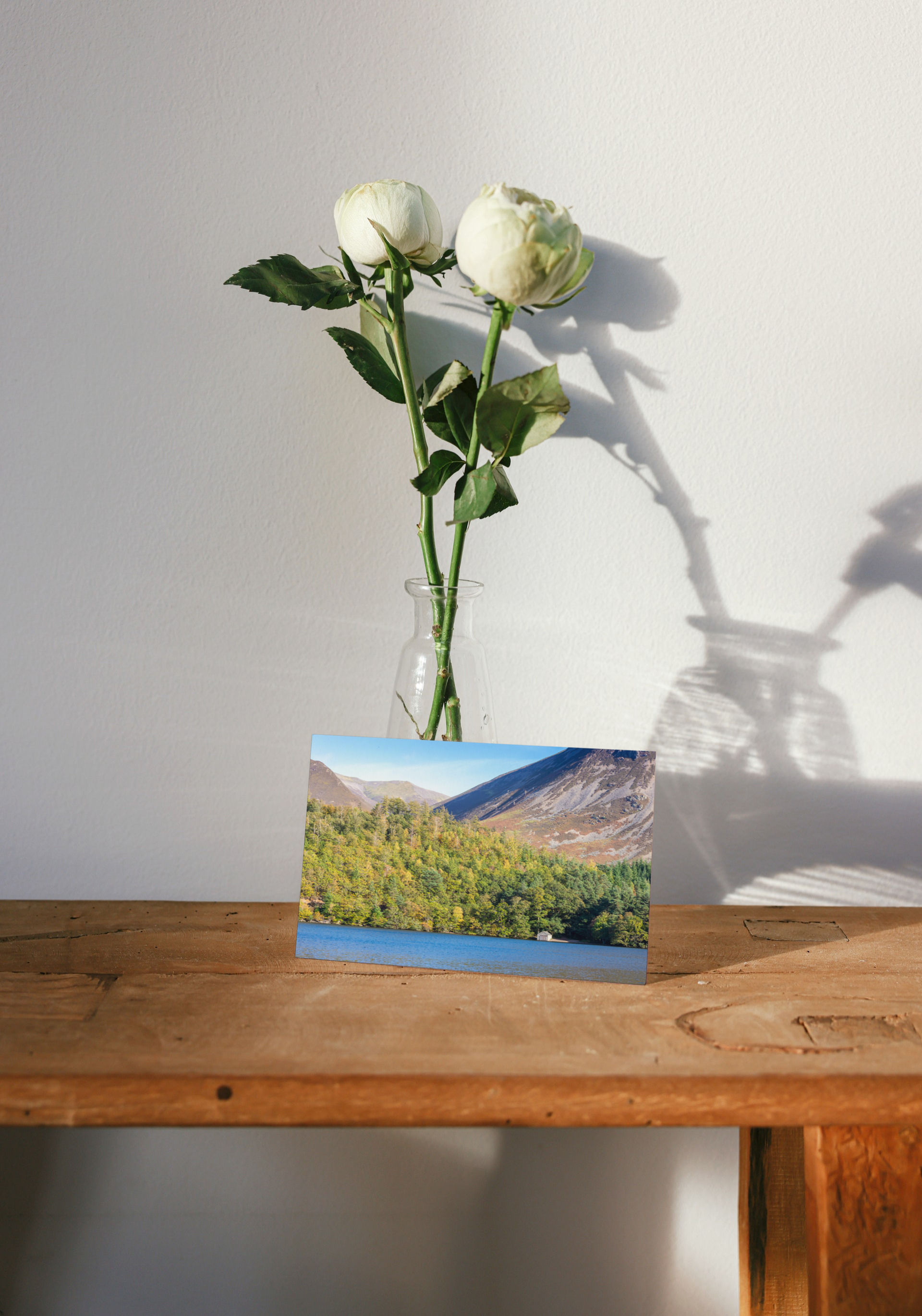 Lake District Greetings Card - Crummock Water Boathouse