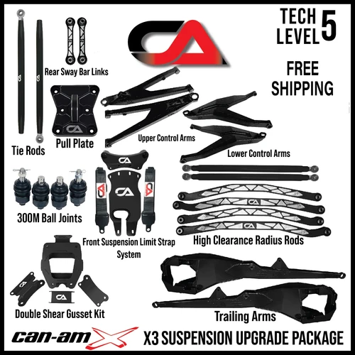 CanAm X3 Suspension Kit Level 5 Ca Tech kwiksawracing