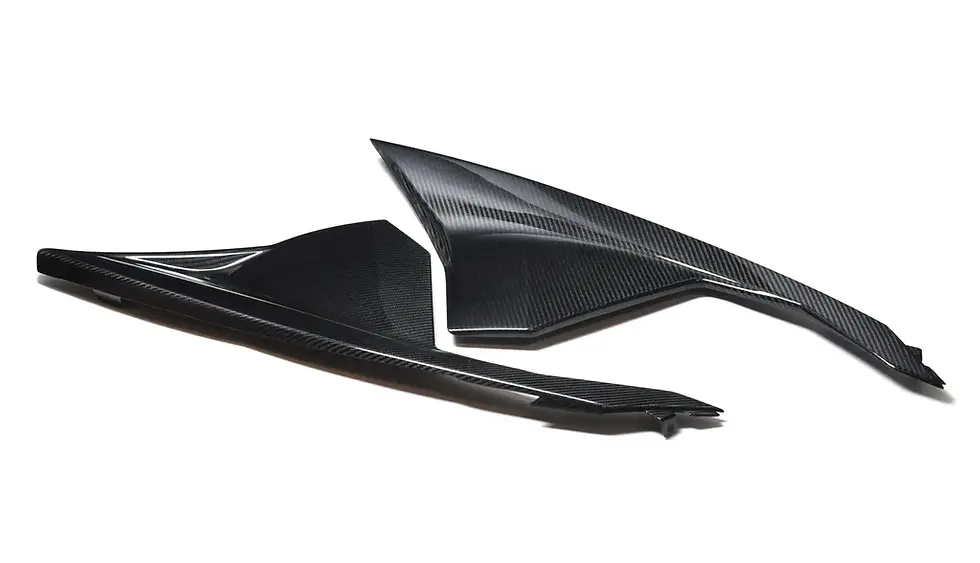 x3 carbon fiber hood panel set