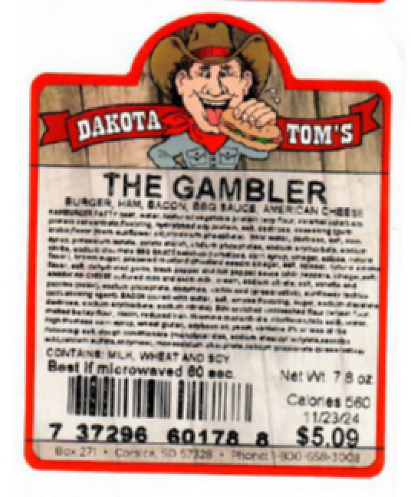 Dakota Tom's Sandwiches Issues Voluntary Recall Due to Possible Listeria Contamination 3 Dakota Tom's Sandwiches Issues Voluntary Recall Due to Possible Listeria Contamination