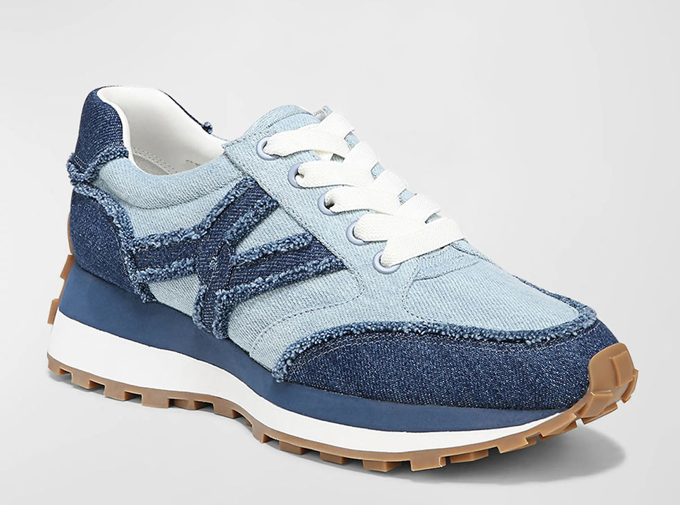 Veronica Beard Valentina Denim Retro Sneakers