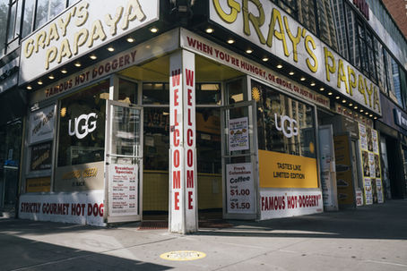 UGG AW25 Mustard Seed Collection launch at Gray's Papaya Upper West Side, New York City flagship