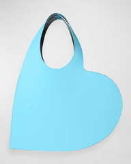 Light Blue Coperni Heart Calf leather Tote Bag