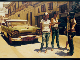 Maykel Herrera| Picture "Street Scene of Urban Life in Havana" | American Hyper-Realism