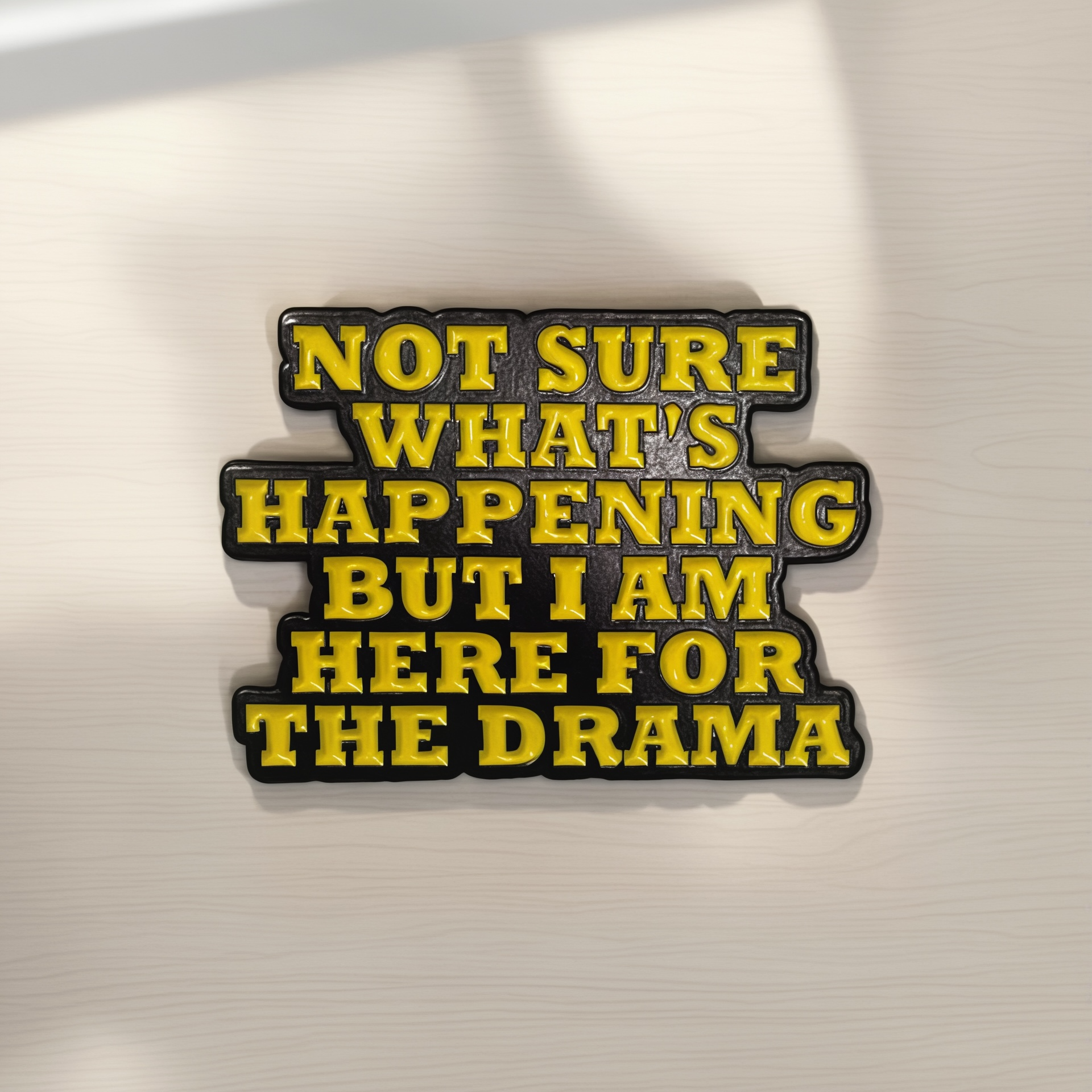 Not sure what’s happening but I’m here for the drama funny enamel pin badge.