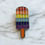 Thumbnail: Discreet rainbow ice lolly LGBT+ supporter badge. 