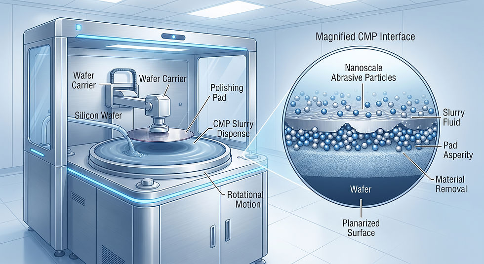 Bead mill dispersed CMP slurry polishing a semiconductor wafer