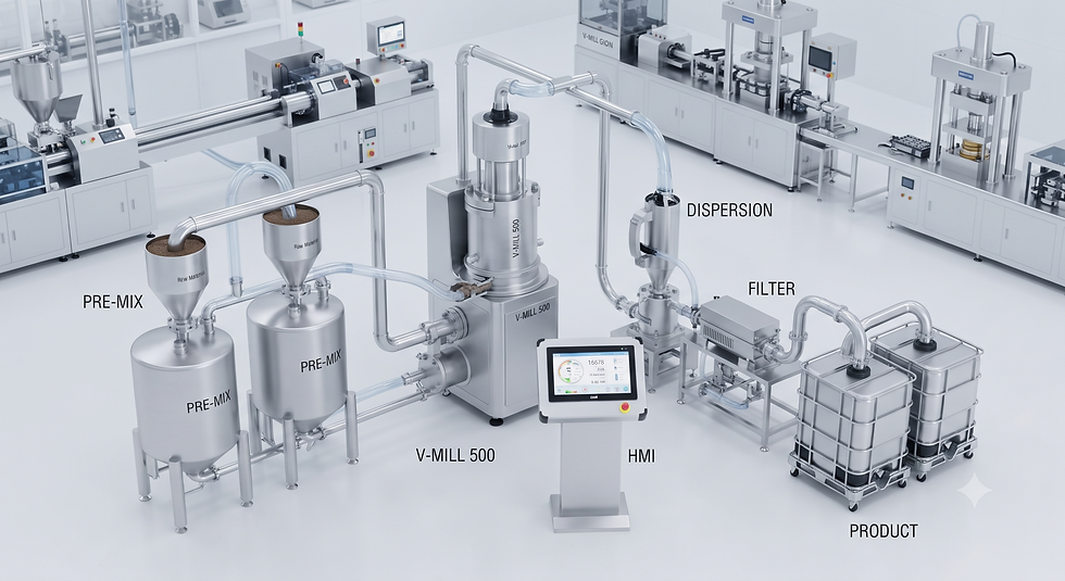 A modern new energy material production line is rarely a single standalone machine. It's an integrated system