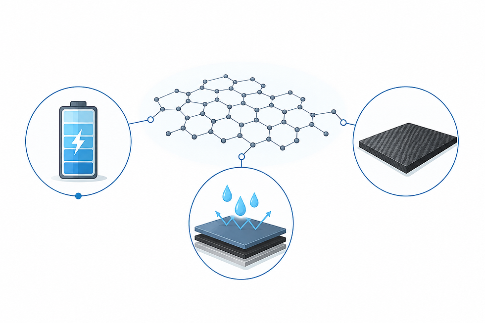 Growing applications for graphene across batteries, coatings, and composites