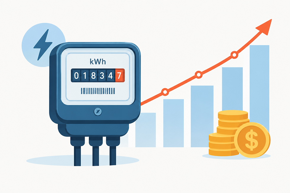 Accumulating energy costs over bead mill operating life