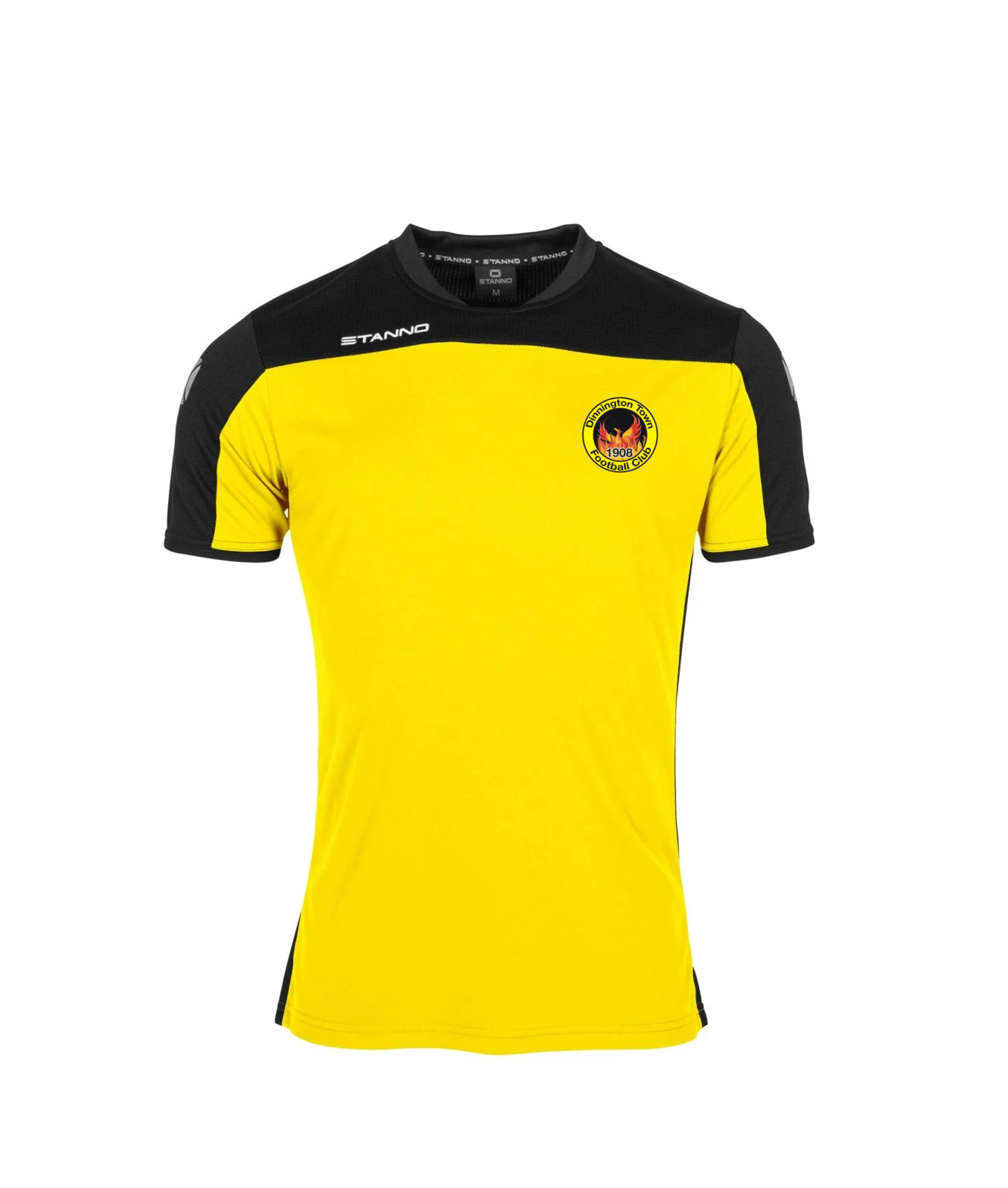 Ladies Dinnington Town Football Club Premium Yellow Training Top