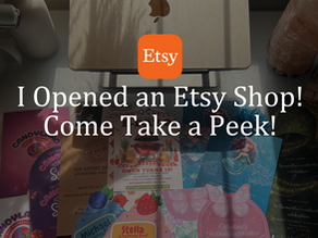 I Opened an Etsy Shop! Come Take a Peek!