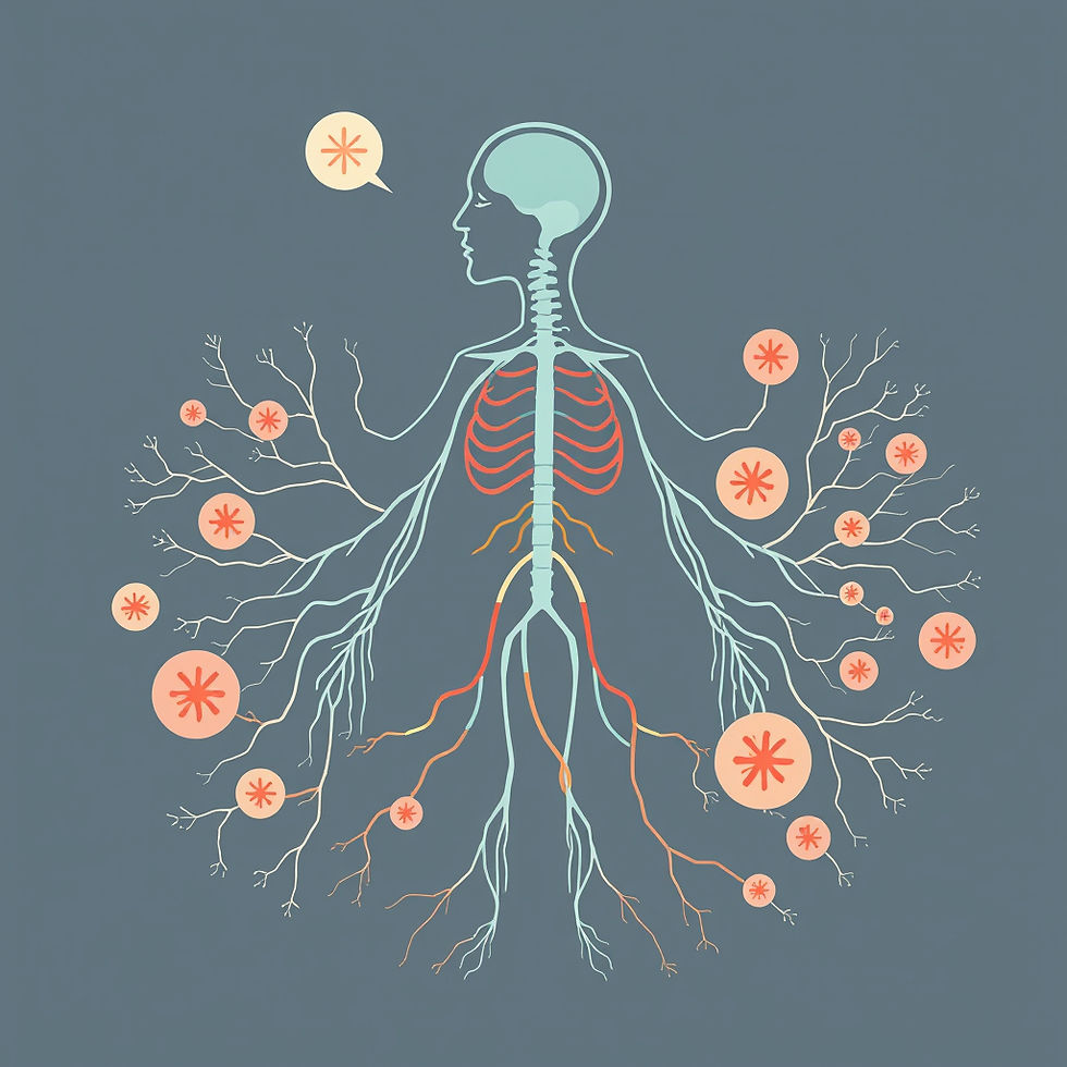 artistic representation of the nervous system