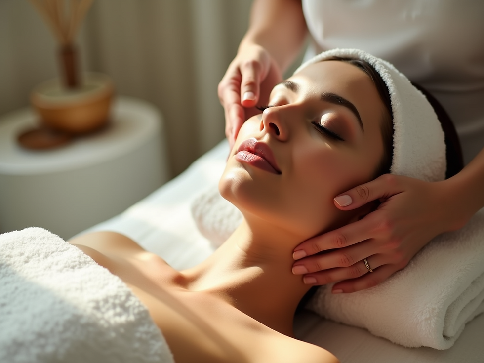 Eye-level view of a medical spa treatment room with a comfortable chair and soft lighting