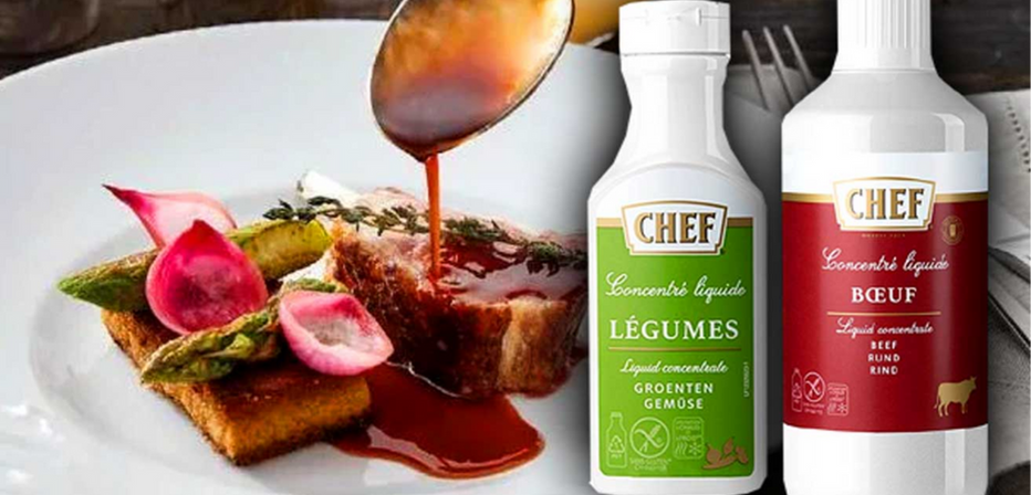 Ingredientes y soluciones culinarias Nestlé Professional como fondos, salsas y consomés para cocinas profesionales HoReCa.