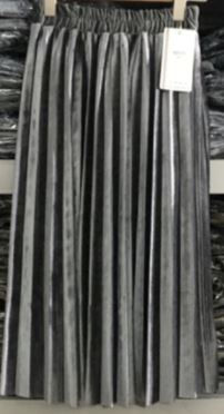 縮圖：新款韓版金絲絨百褶裙 秋季半身裙 中長款 顯瘦長裙 秋冬女潮