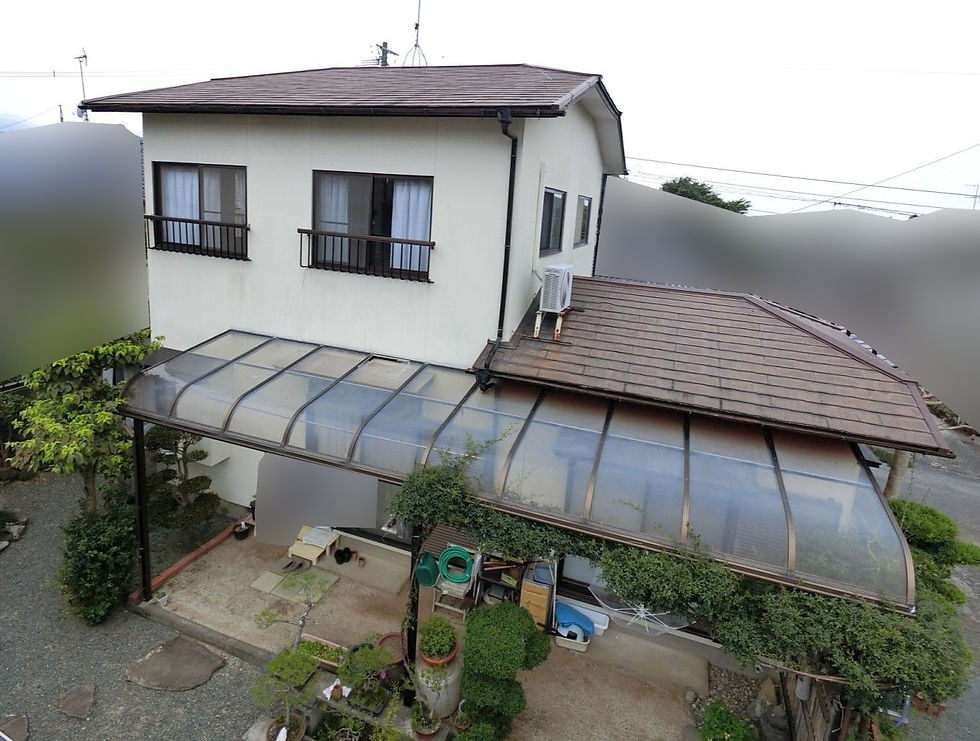 熊本市北区外壁屋根塗装工事　施工前