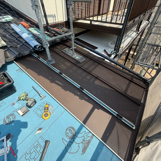 板金屋根　新規の板金屋根設置