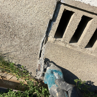 基礎巾木補修　補修