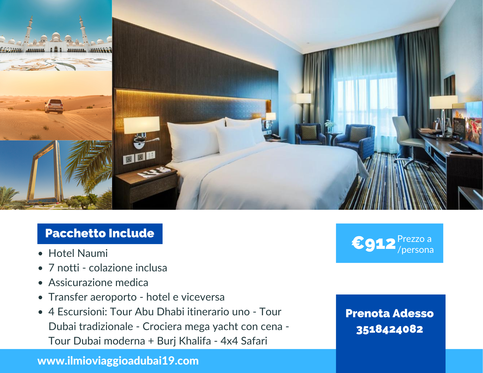 Dubai pacchetto hotel + escursioni