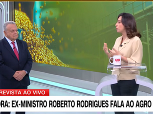 Co Fundador e Presidente de Honra da Alagro, Roberto Rodrigues em entrevista à CNN Brasil