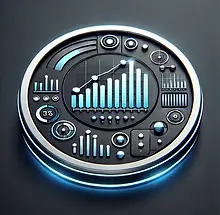 DALL·E 2025-02-27 20.51.38 - A sleek and modern icon of a graph or analytics dashboard. Th