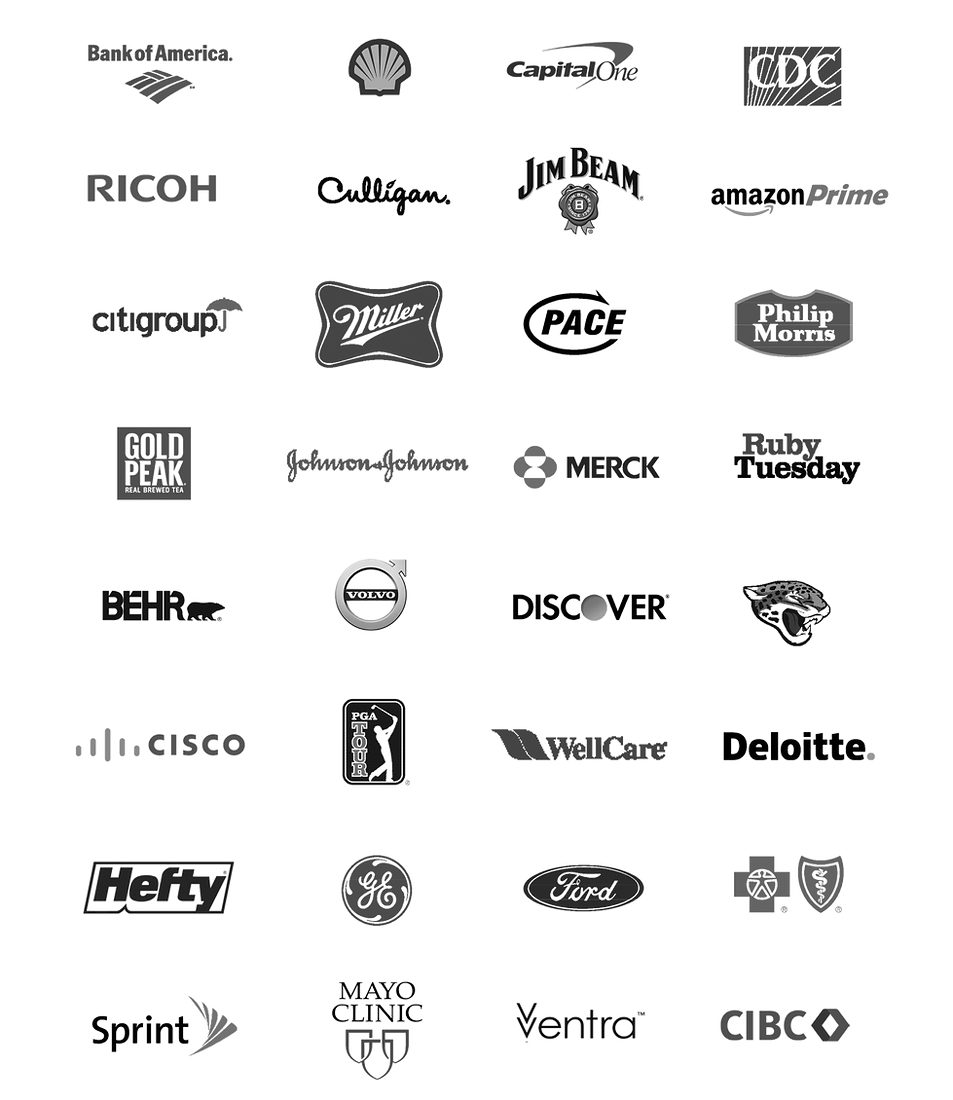 Logos of companies helped by Shiny Objects