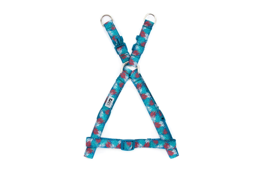 RC pets harnais step-in feuille bleue