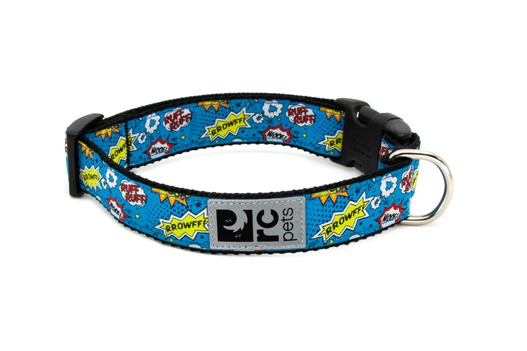 RC pets collier cartoon bleu