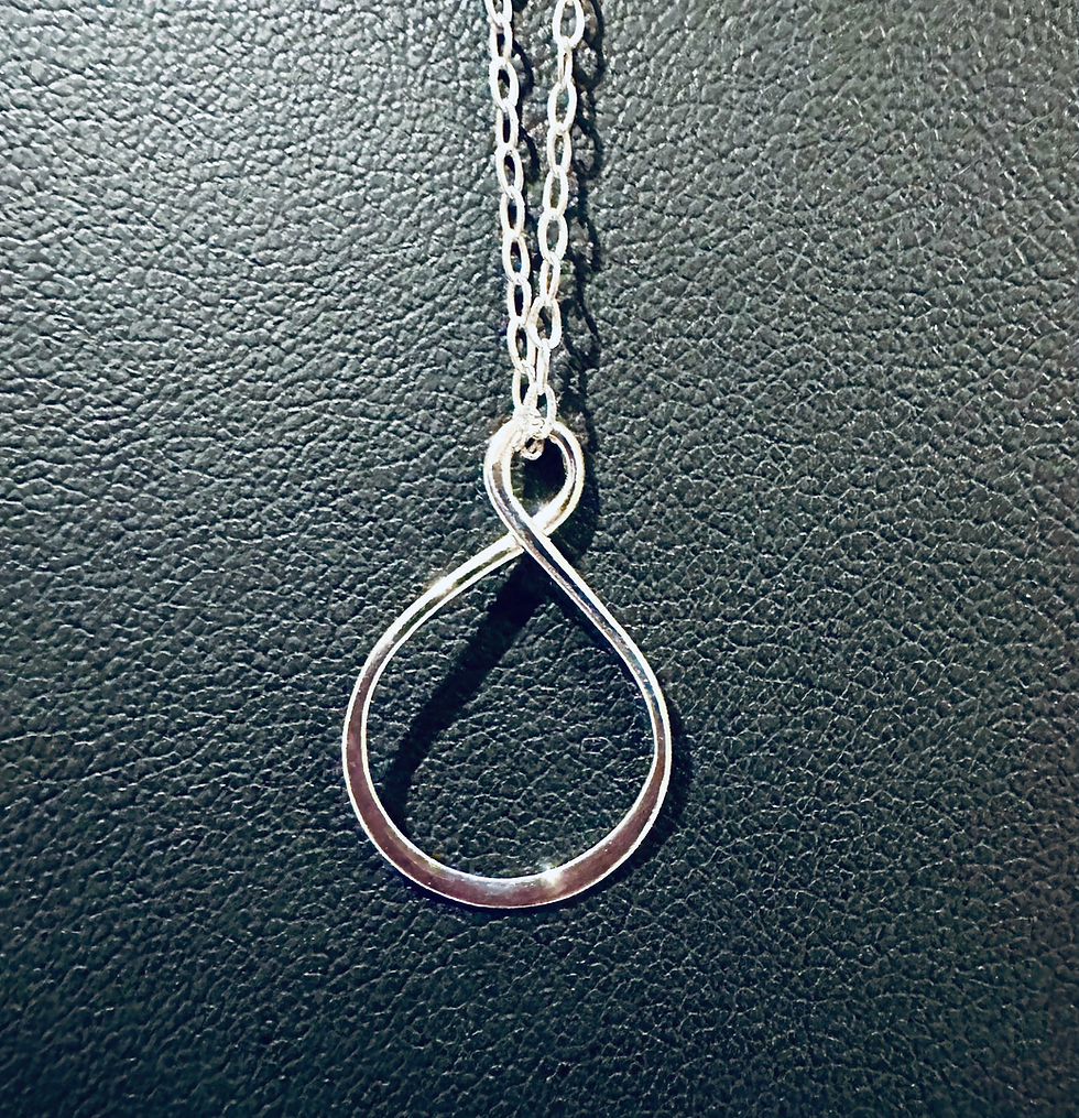 romantic gift for her, silver infinity necklace, silver wire pendant, silver pendant