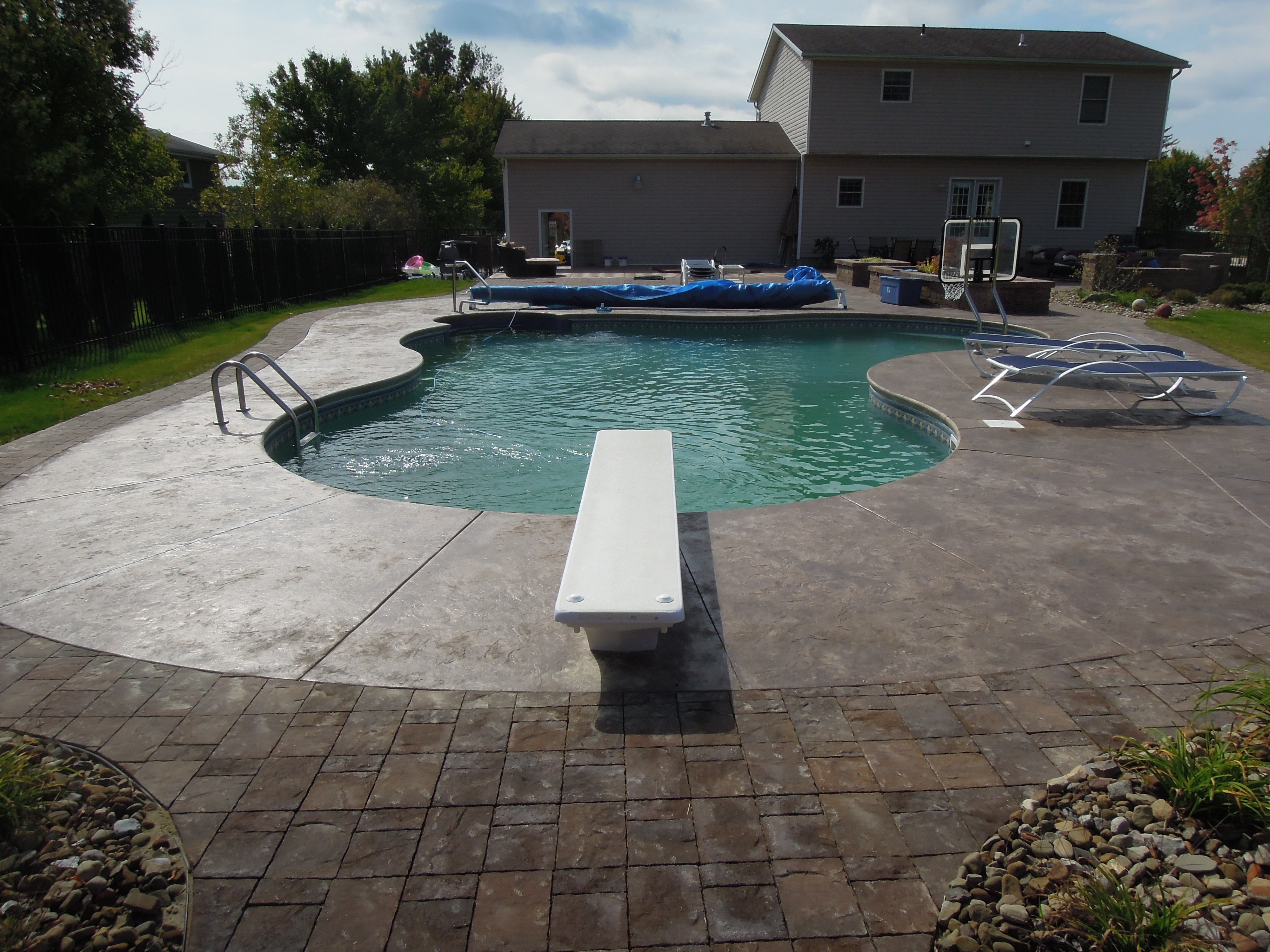 pool decks for inground pools options