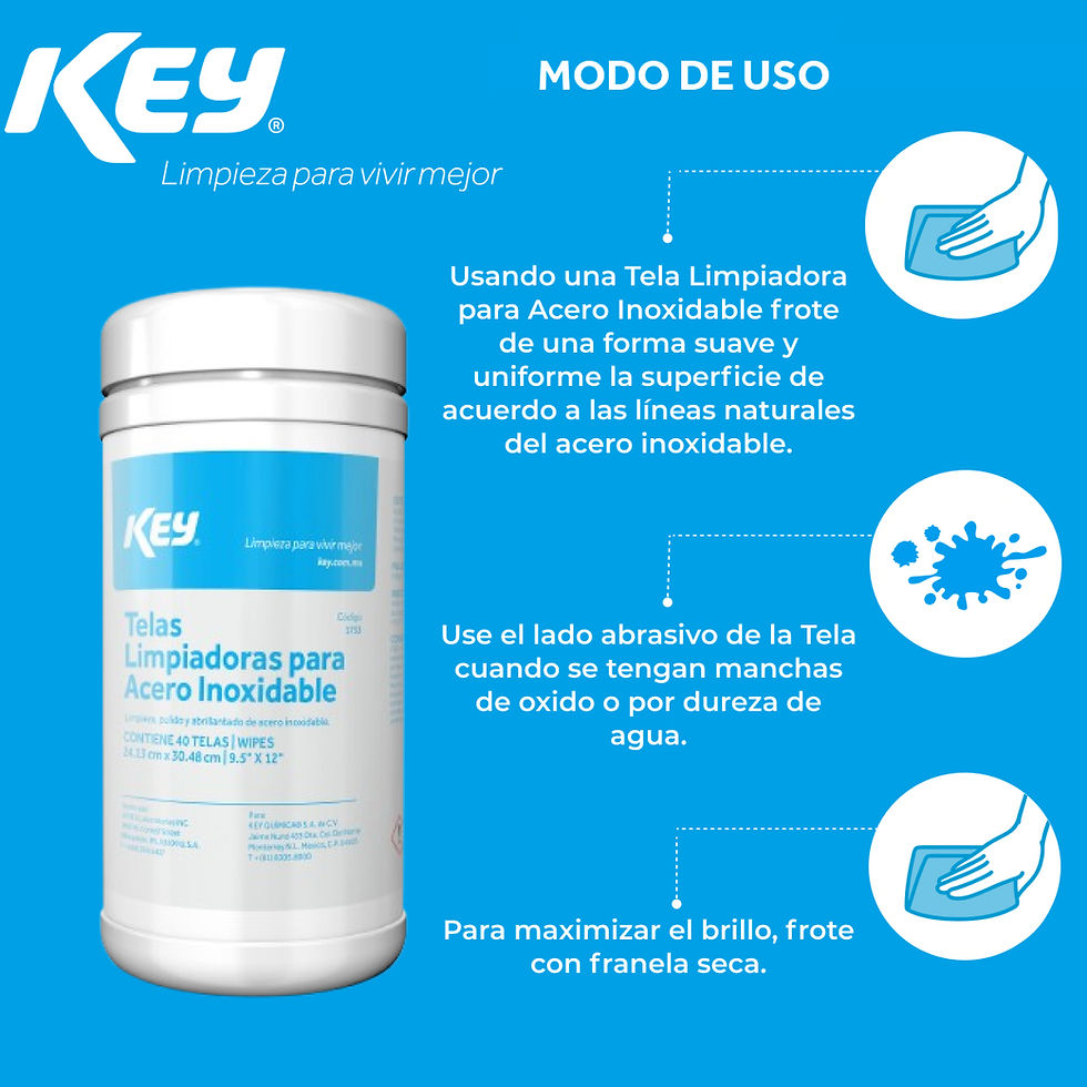 Miniatura: Telas Limpiadoras para Acero Inoxidable (c/40 telas)