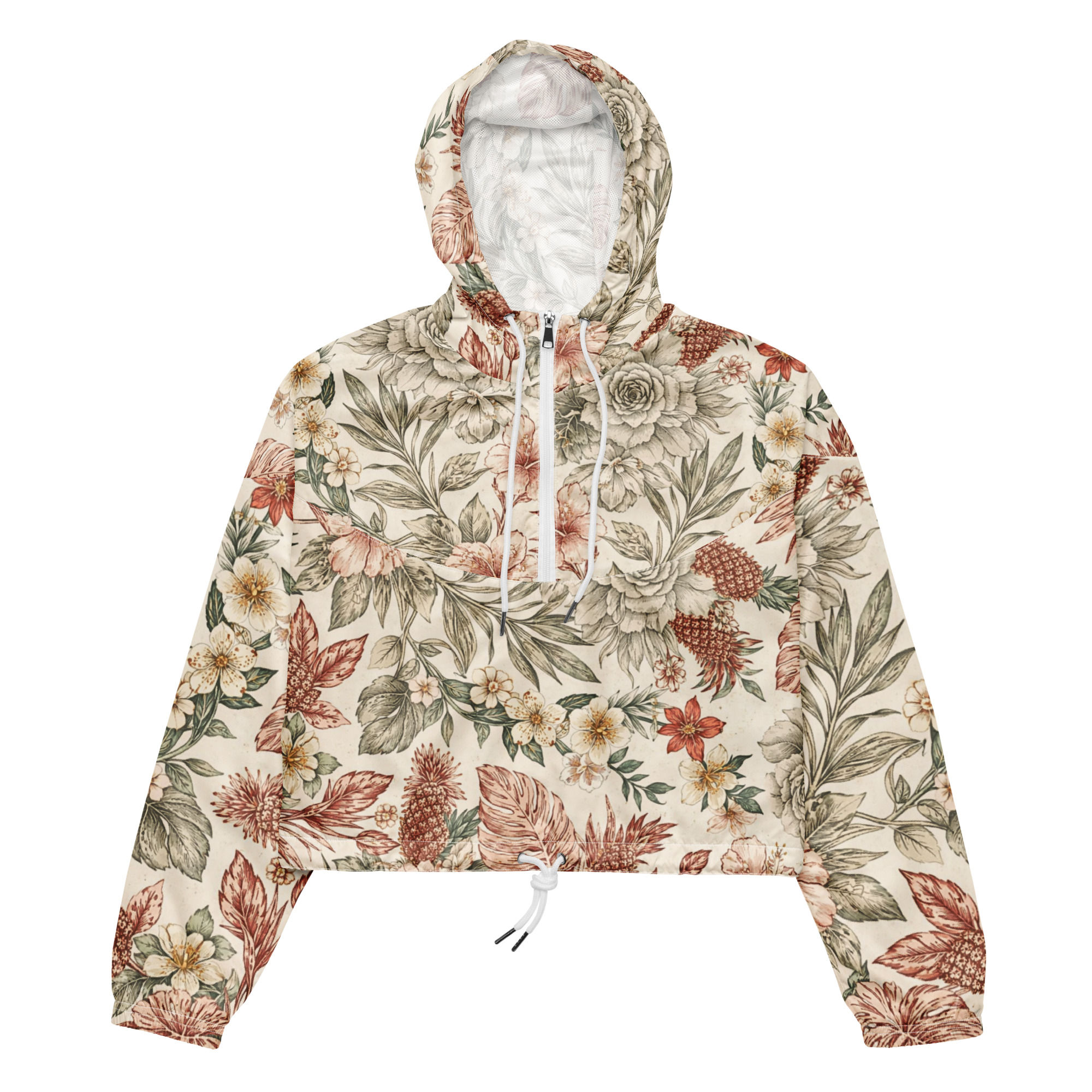 VINTAGE GRACE CROP HOODIE