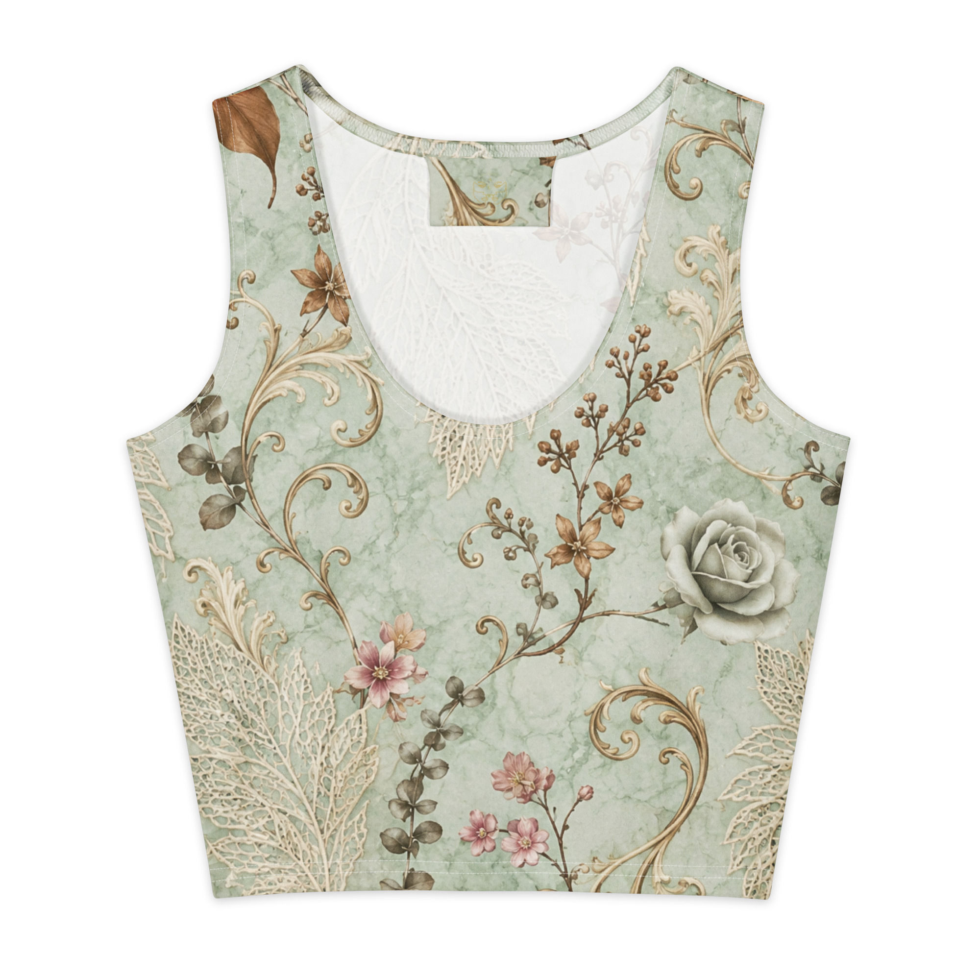 SEAGLASS ROSE CROP TOP