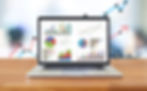 Local SEO statistics and charts shown on a laptop