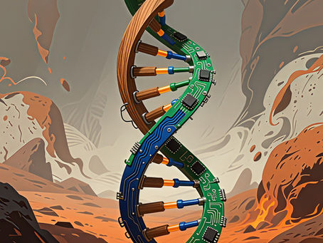 estrutura em dupla hélice espiralada